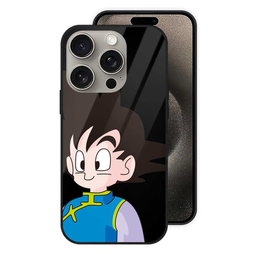 （画像用） ドラゴンボール 孫悟空（そん ごくう）Son Goku カカロット DRAGON BALL Kakarotto 【iPhone15Pro対応】スマホケース 耐衝撃＆黄変防止 背面ガラス