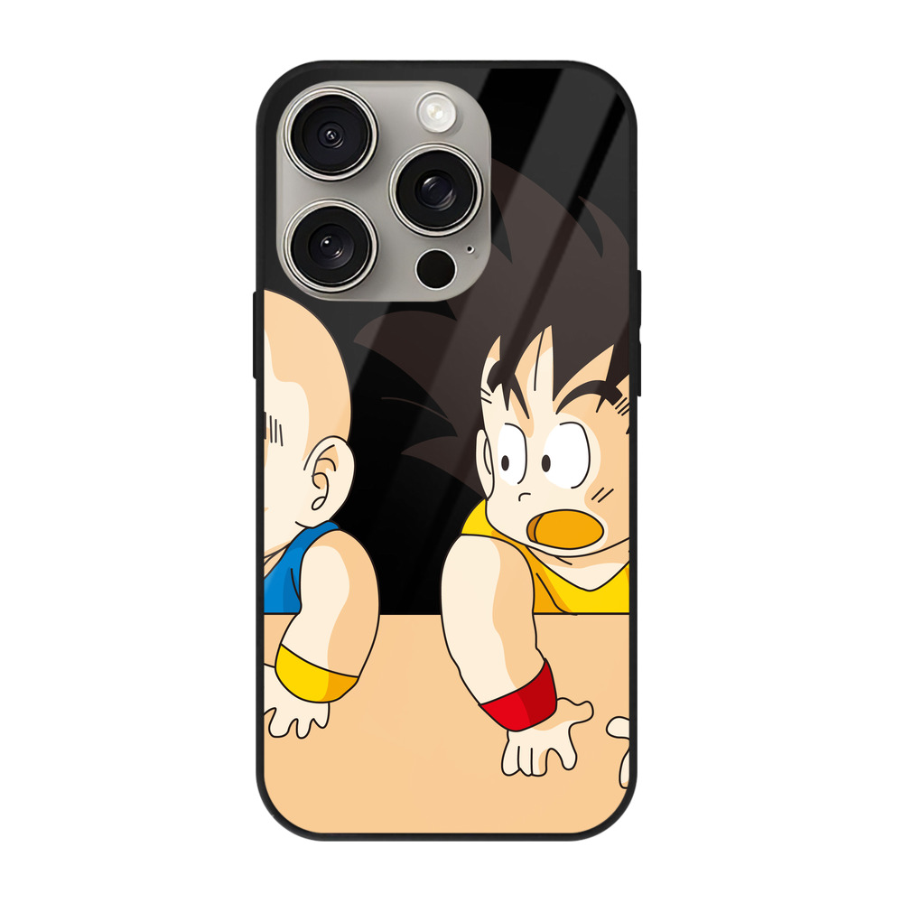 （画像用） ドラゴンボール 孫悟空（そん ごくう）Son Goku カカロット DRAGON BALL Kakarotto 【iPhone15Pro対応】スマホケース 耐衝撃＆黄変防止 背面ガラス