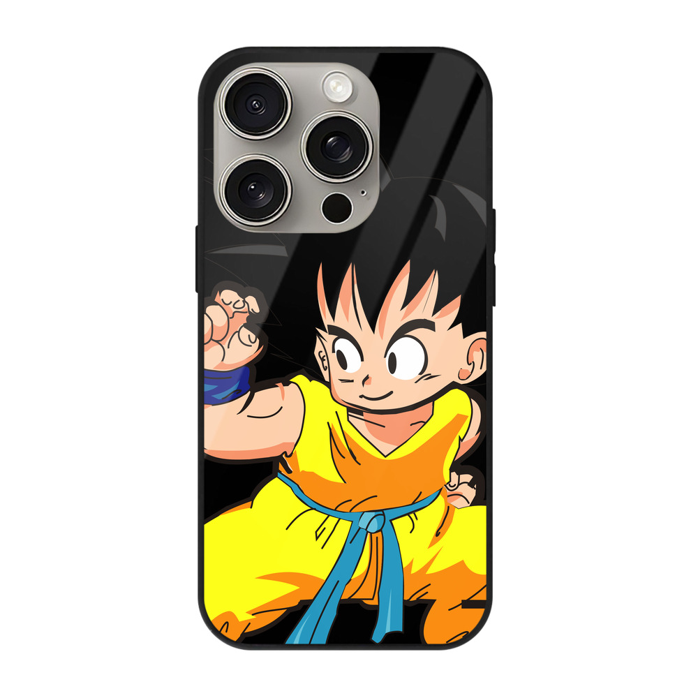 （画像用） ドラゴンボール 孫悟空（そん ごくう）Son Goku カカロット DRAGON BALL Kakarotto 【iPhone15Pro対応】スマホケース 耐衝撃＆黄変防止 背面ガラス
