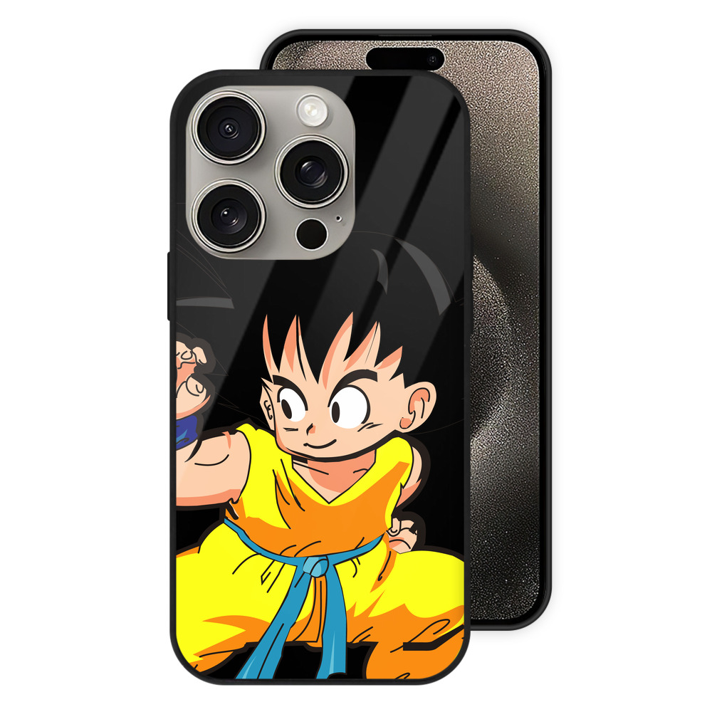 （画像用） ドラゴンボール 孫悟空（そん ごくう）Son Goku カカロット DRAGON BALL Kakarotto 【iPhone15Pro対応】スマホケース 耐衝撃＆黄変防止 背面ガラス