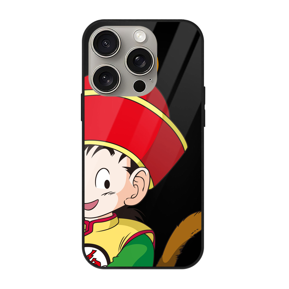 （画像用） ドラゴンボール 孫悟空（そん ごくう）Son Goku カカロット DRAGON BALL Kakarotto 【iPhone15Pro対応】スマホケース 耐衝撃＆黄変防止 背面ガラス
