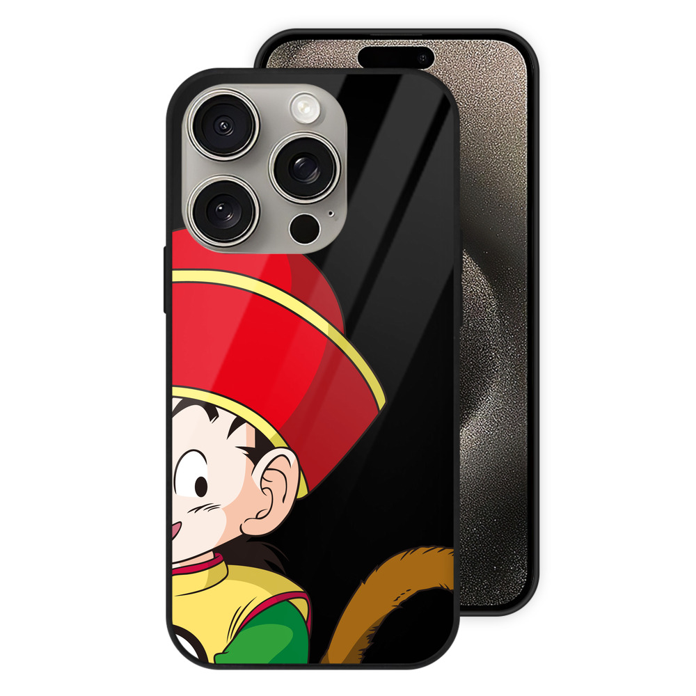 （画像用） ドラゴンボール 孫悟空（そん ごくう）Son Goku カカロット DRAGON BALL Kakarotto 【iPhone15Pro対応】スマホケース 耐衝撃＆黄変防止 背面ガラス