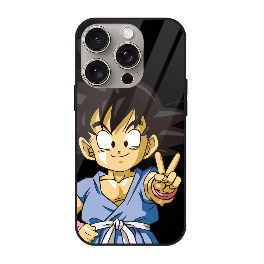 （画像用） ドラゴンボール 孫悟空（そん ごくう）Son Goku カカロット DRAGON BALL Kakarotto 【iPhone15Pro対応】スマホケース 耐衝撃＆黄変防止 背面ガラス