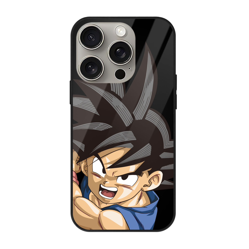 （画像用） ドラゴンボール 孫悟空（そん ごくう）Son Goku カカロット DRAGON BALL Kakarotto 【iPhone15Pro対応】スマホケース 耐衝撃＆黄変防止 背面ガラス
