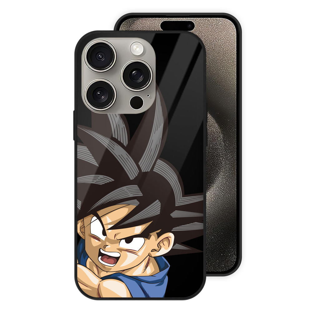 （画像用） ドラゴンボール 孫悟空（そん ごくう）Son Goku カカロット DRAGON BALL Kakarotto 【iPhone15Pro対応】スマホケース 耐衝撃＆黄変防止 背面ガラス