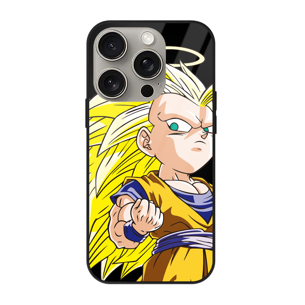 （画像用） ドラゴンボール 孫悟空（そん ごくう）Son Goku カカロット DRAGON BALL Kakarotto 【iPhone15Pro対応】スマホケース 耐衝撃＆黄変防止 背面ガラス
