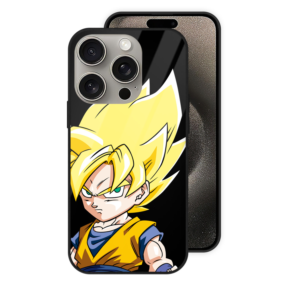 （画像用） ドラゴンボール 孫悟空（そん ごくう）Son Goku カカロット DRAGON BALL Kakarotto 【iPhone15Pro対応】スマホケース 耐衝撃＆黄変防止 背面ガラス