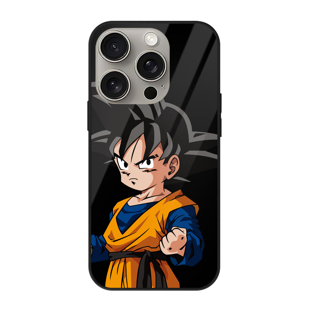 （画像用） ドラゴンボール 孫悟空（そん ごくう）Son Goku カカロット DRAGON BALL Kakarotto 【iPhone15Pro対応】スマホケース 耐衝撃＆黄変防止 背面ガラス