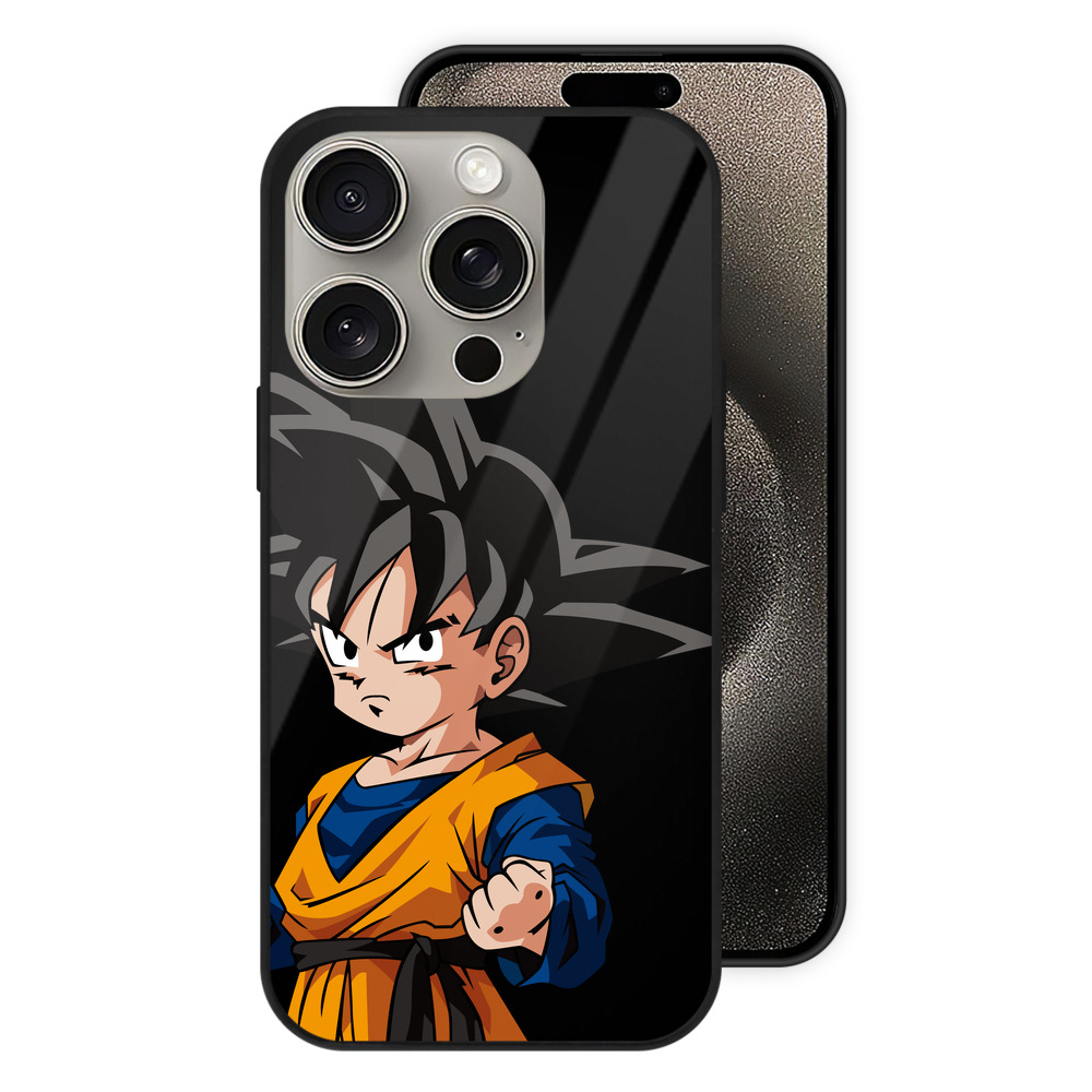 （画像用） ドラゴンボール 孫悟空（そん ごくう）Son Goku カカロット DRAGON BALL Kakarotto 【iPhone15Pro対応】スマホケース 耐衝撃＆黄変防止 背面ガラス
