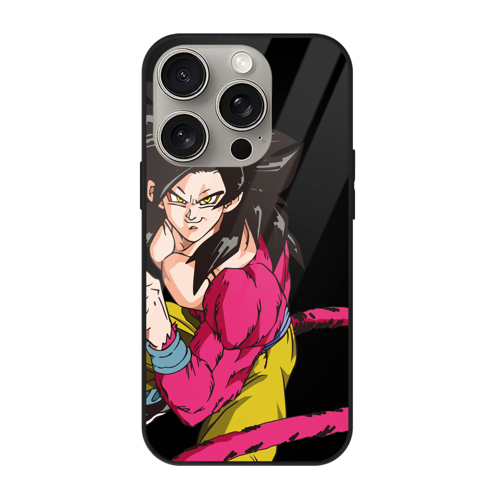 （画像用） ドラゴンボール 孫悟空（そん ごくう）Son Goku カカロット DRAGON BALL Kakarotto 【iPhone15Pro対応】スマホケース 耐衝撃＆黄変防止 背面ガラス