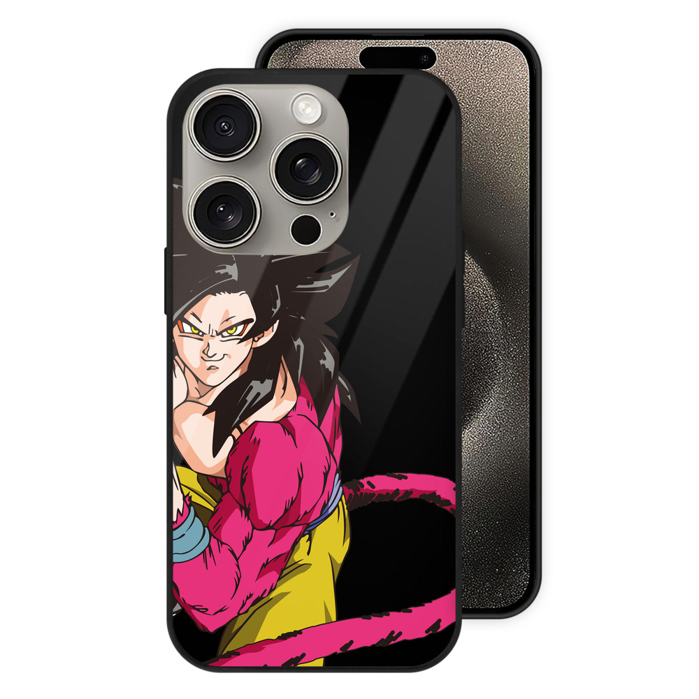 （画像用） ドラゴンボール 孫悟空（そん ごくう）Son Goku カカロット DRAGON BALL Kakarotto 【iPhone15Pro対応】スマホケース 耐衝撃＆黄変防止 背面ガラス