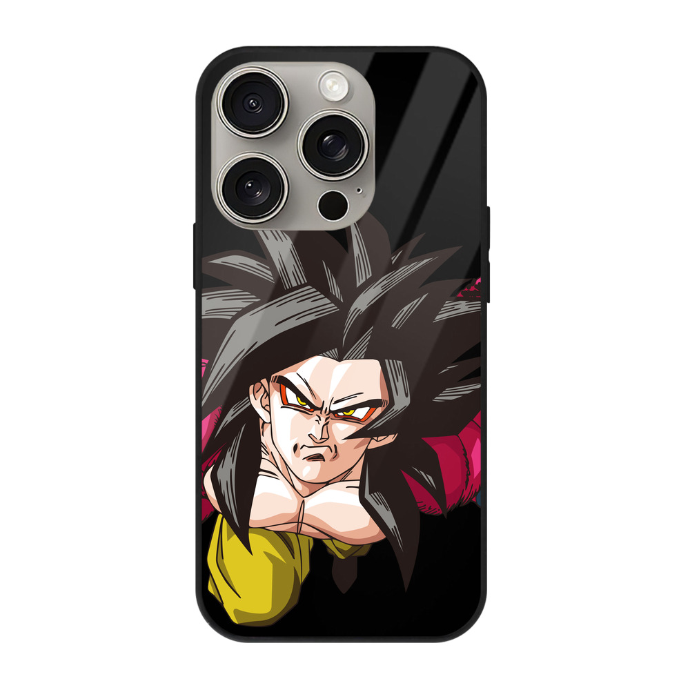 （画像用） ドラゴンボール 孫悟空（そん ごくう）Son Goku カカロット DRAGON BALL Kakarotto 【iPhone15Pro対応】スマホケース 耐衝撃＆黄変防止 背面ガラス