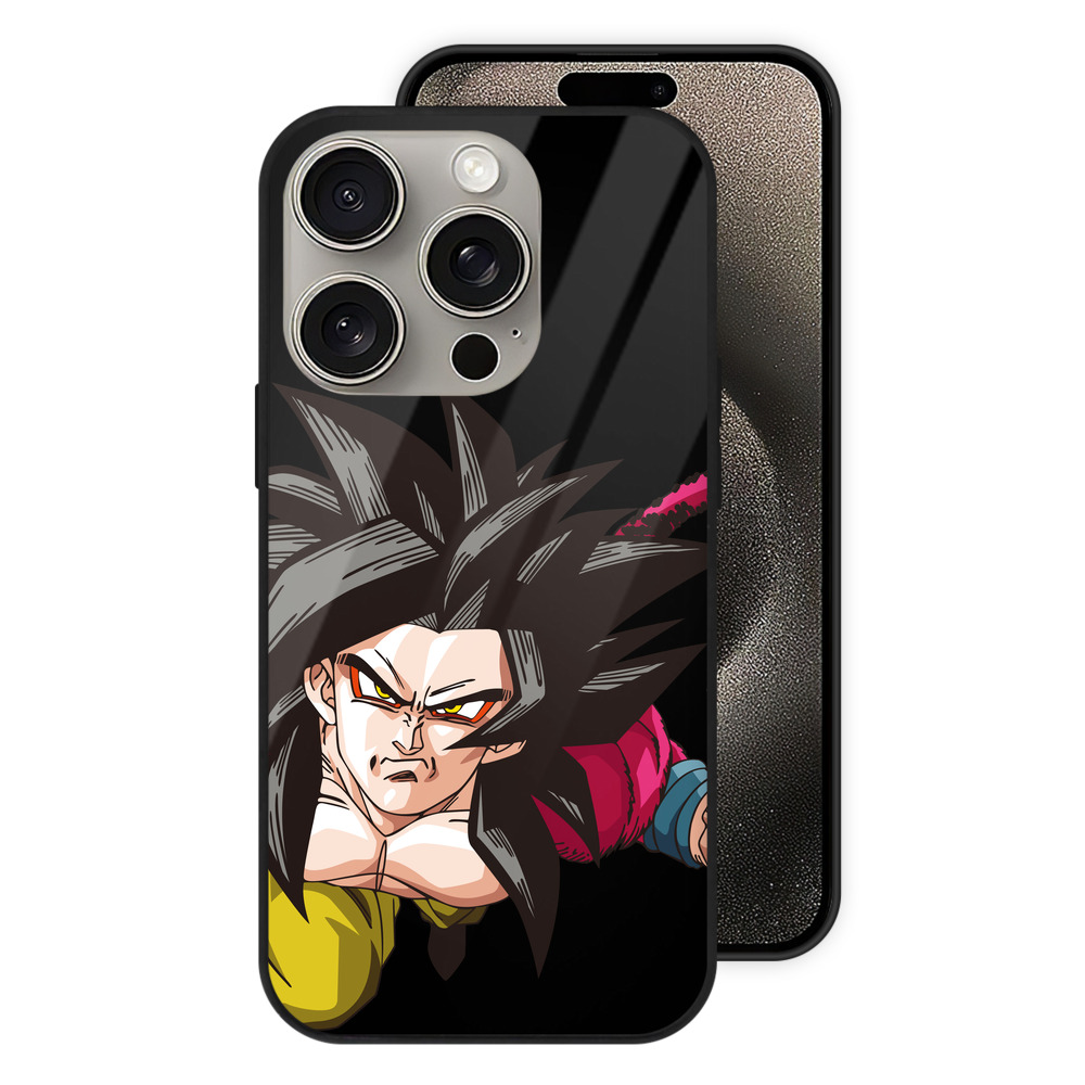 （画像用） ドラゴンボール 孫悟空（そん ごくう）Son Goku カカロット DRAGON BALL Kakarotto 【iPhone15Pro対応】スマホケース 耐衝撃＆黄変防止 背面ガラス