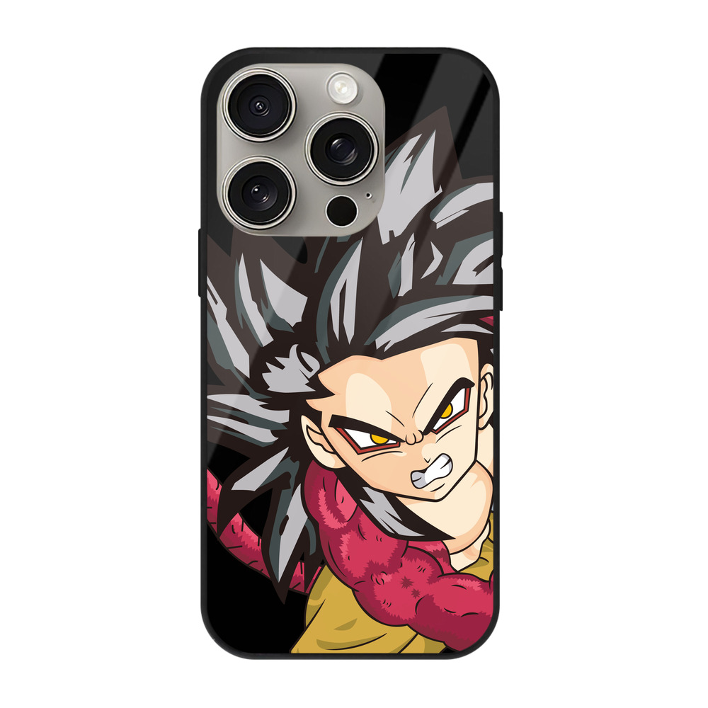 （画像用） ドラゴンボール 孫悟空（そん ごくう）Son Goku カカロット DRAGON BALL Kakarotto 【iPhone15Pro対応】スマホケース 耐衝撃＆黄変防止 背面ガラス