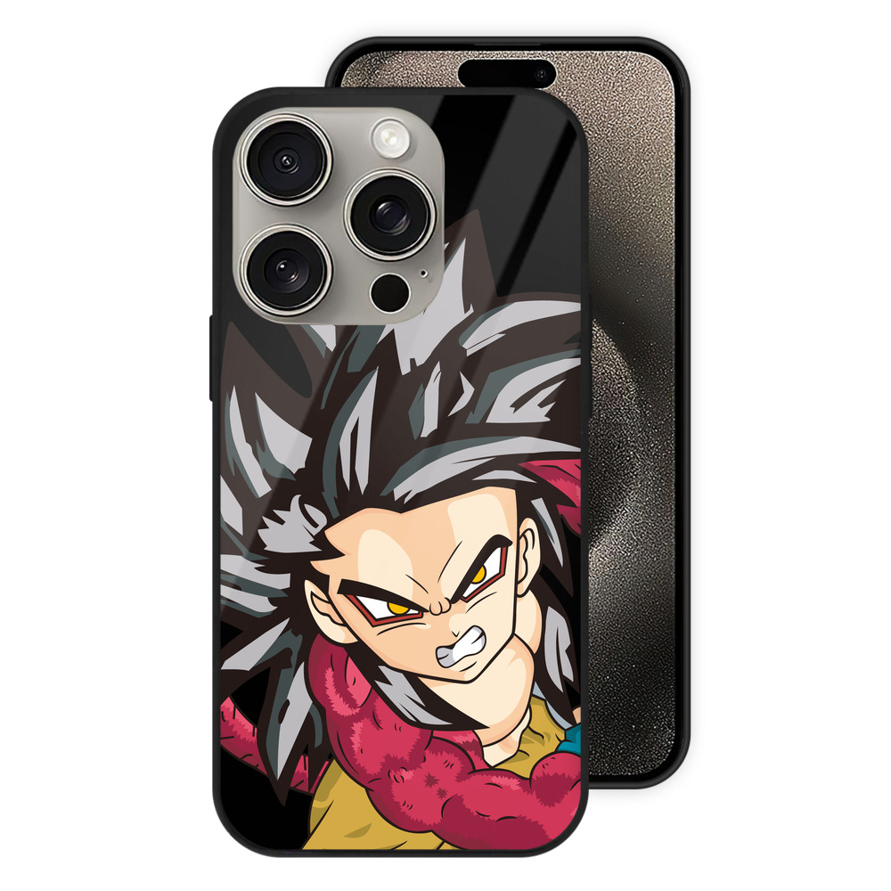 （画像用） ドラゴンボール 孫悟空（そん ごくう）Son Goku カカロット DRAGON BALL Kakarotto 【iPhone15Pro対応】スマホケース 耐衝撃＆黄変防止 背面ガラス