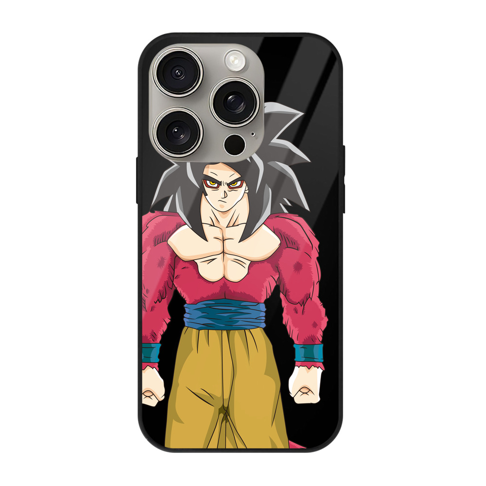 （画像用） ドラゴンボール 孫悟空（そん ごくう）Son Goku カカロット DRAGON BALL Kakarotto 【iPhone15Pro対応】スマホケース 耐衝撃＆黄変防止 背面ガラス