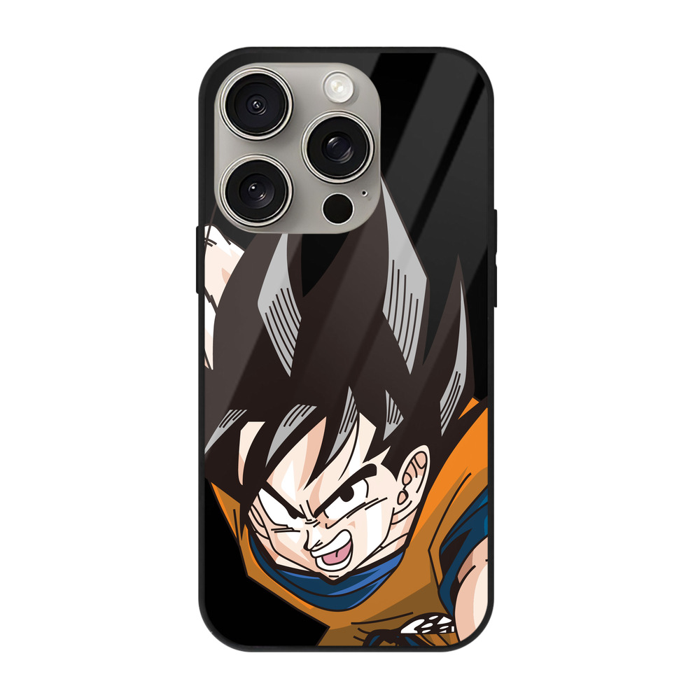 （画像用） ドラゴンボール 孫悟空（そん ごくう）Son Goku カカロット DRAGON BALL Kakarotto 【iPhone15Pro対応】スマホケース 耐衝撃＆黄変防止 背面ガラス