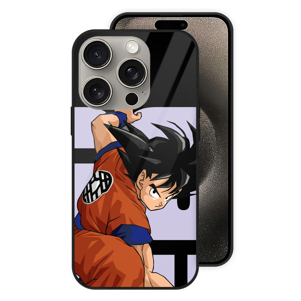 （画像用） ドラゴンボール 孫悟空（そん ごくう）Son Goku カカロット DRAGON BALL Kakarotto 【iPhone15Pro対応】スマホケース 耐衝撃＆黄変防止 背面ガラス