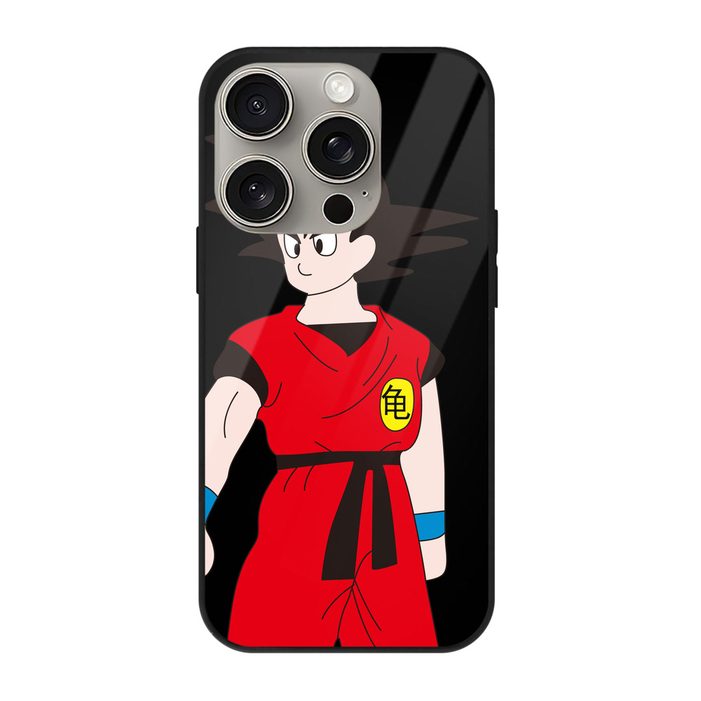 （画像用） ドラゴンボール 孫悟空（そん ごくう）Son Goku カカロット DRAGON BALL Kakarotto 【iPhone15Pro対応】スマホケース 耐衝撃＆黄変防止 背面ガラス