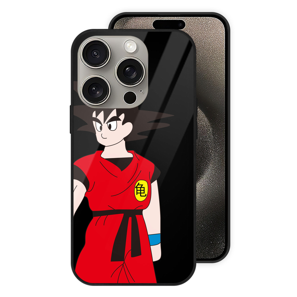 （画像用） ドラゴンボール 孫悟空（そん ごくう）Son Goku カカロット DRAGON BALL Kakarotto 【iPhone15Pro対応】スマホケース 耐衝撃＆黄変防止 背面ガラス