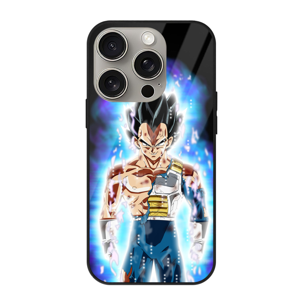 （画像用） ドラゴンボール ベジータ四世（Bejīta Yonsei）DRAGON BALL Vegeta IV 【iPhone15Pro対応】スマホケース 耐衝撃＆黄変防止 背面ガラス