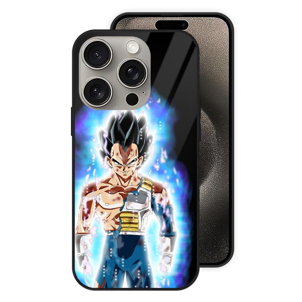 （画像用） ドラゴンボール ベジータ四世（Bejīta Yonsei）DRAGON BALL Vegeta IV 【iPhone15Pro対応】スマホケース 耐衝撃＆黄変防止 背面ガラス