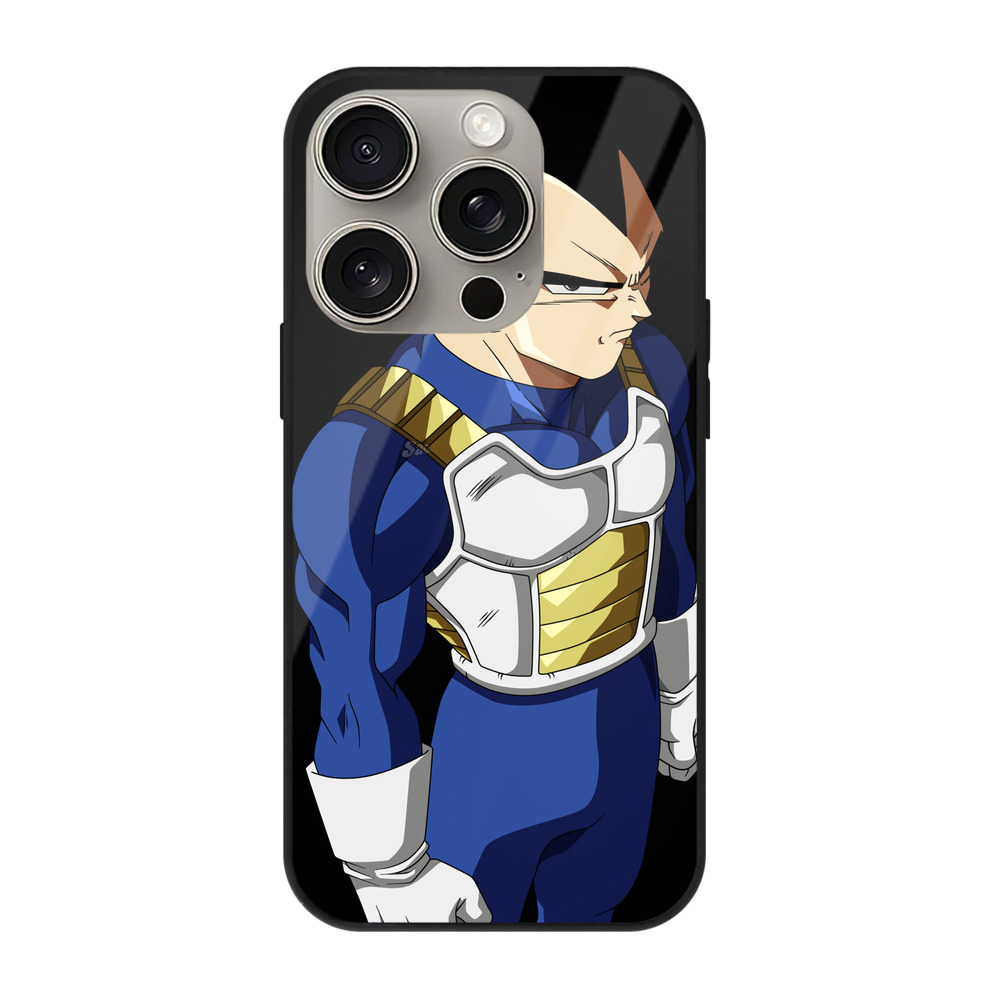 （画像用） ドラゴンボール ベジータ四世（Bejīta Yonsei）DRAGON BALL Vegeta IV 【iPhone15Pro対応】スマホケース 耐衝撃＆黄変防止 背面ガラス