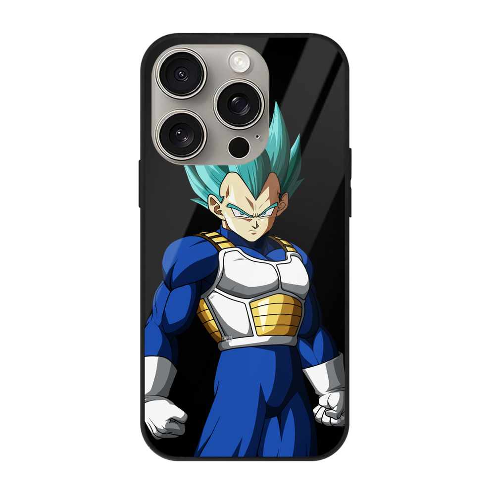 （画像用） ドラゴンボール ベジータ四世（Bejīta Yonsei）DRAGON BALL Vegeta IV 【iPhone15Pro対応】スマホケース 耐衝撃＆黄変防止 背面ガラス