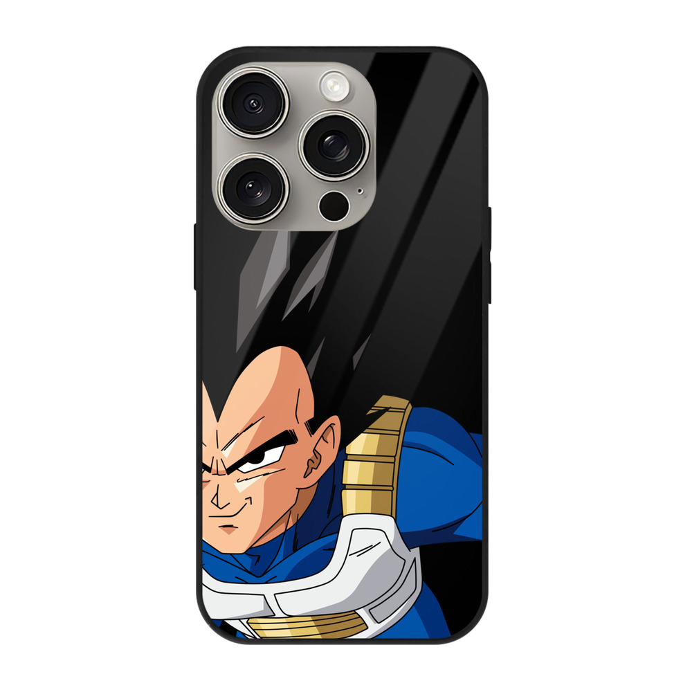 （画像用） ドラゴンボール ベジータ四世（Bejīta Yonsei）DRAGON BALL Vegeta IV 【iPhone15Pro対応】スマホケース 耐衝撃＆黄変防止 背面ガラス