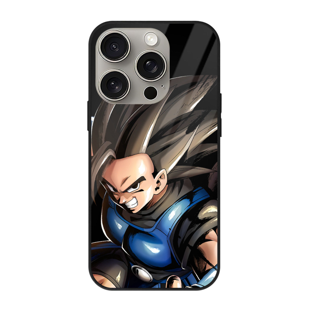 （画像用） ドラゴンボール ベジータ四世（Bejīta Yonsei）DRAGON BALL Vegeta IV 【iPhone15Pro対応】スマホケース 耐衝撃＆黄変防止 背面ガラス