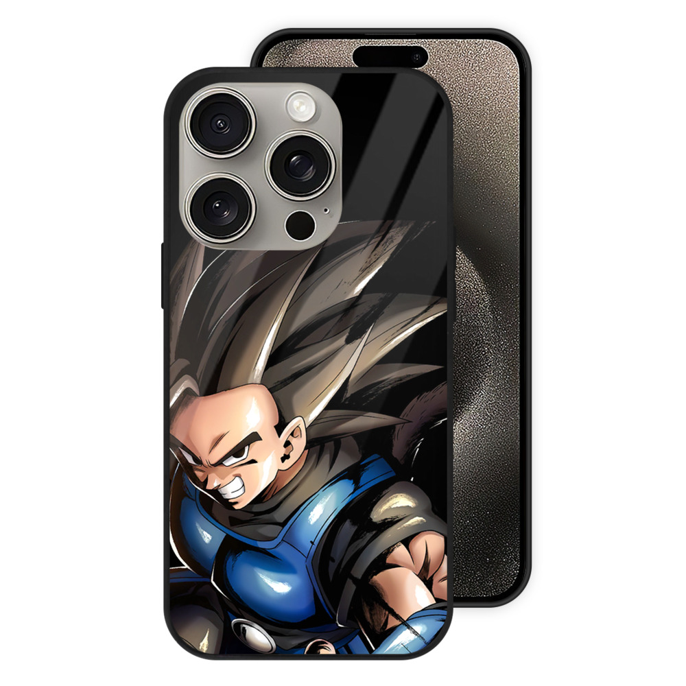 （画像用） ドラゴンボール ベジータ四世（Bejīta Yonsei）DRAGON BALL Vegeta IV 【iPhone15Pro対応】スマホケース 耐衝撃＆黄変防止 背面ガラス