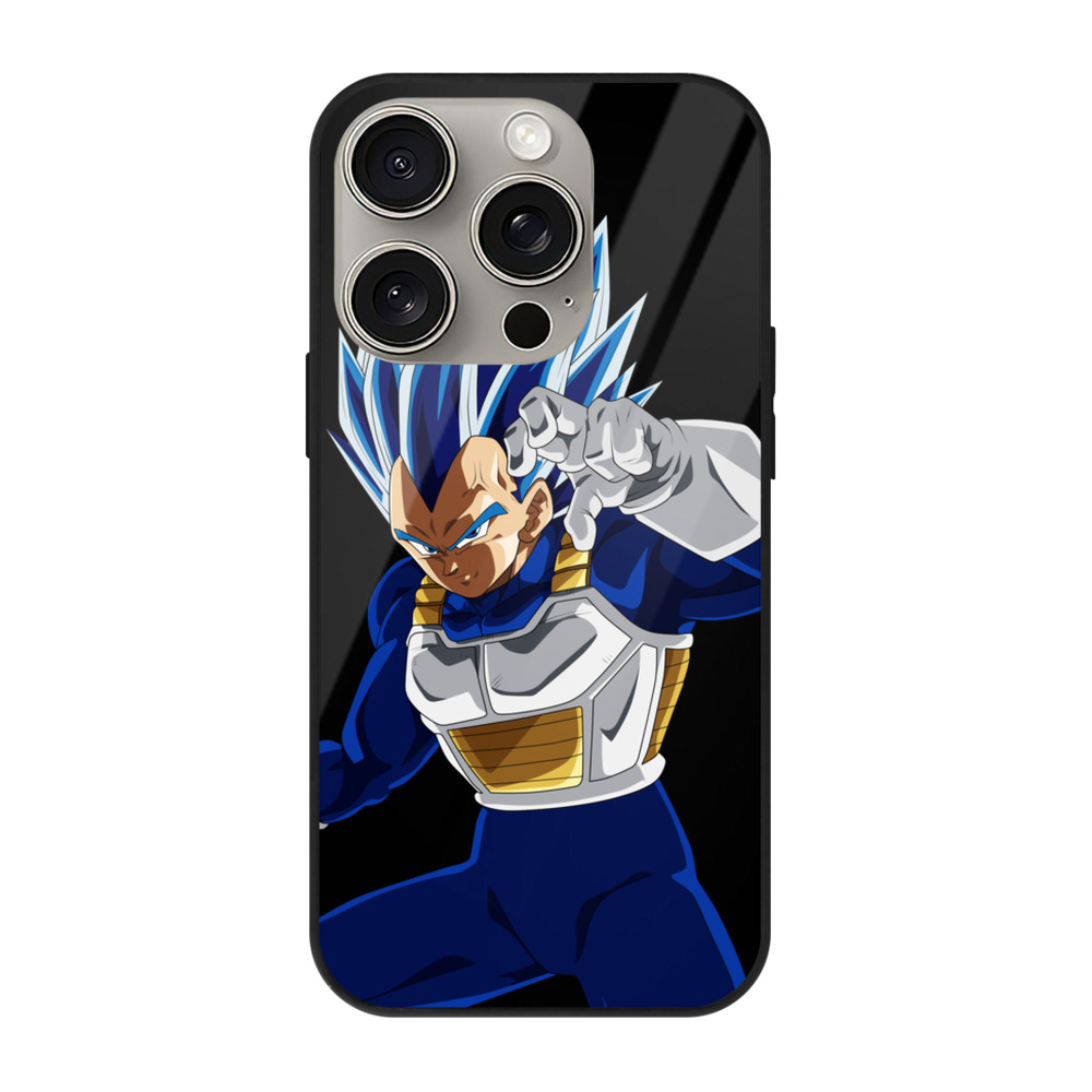（画像用） ドラゴンボール ベジータ四世（Bejīta Yonsei）DRAGON BALL Vegeta IV 【iPhone15Pro対応】スマホケース 耐衝撃＆黄変防止 背面ガラス