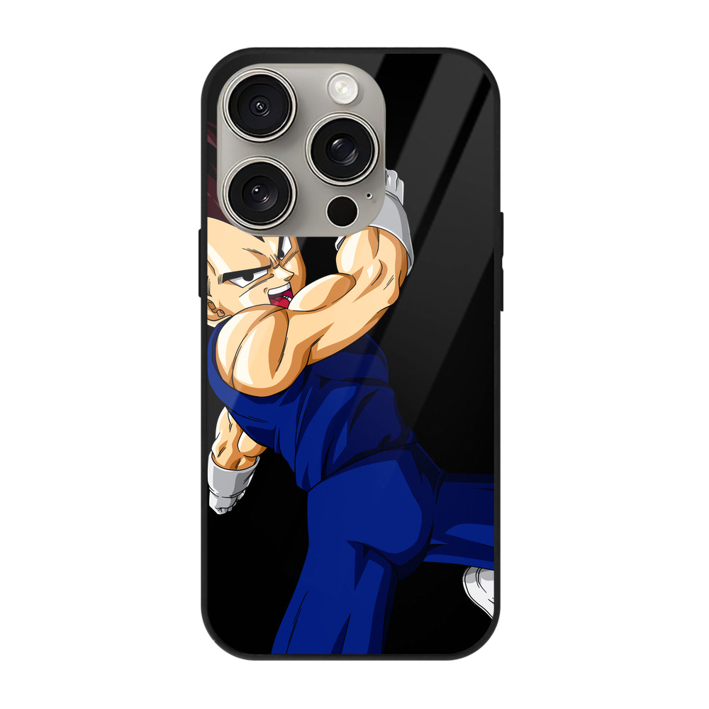 （画像用） ドラゴンボール ベジータ四世（Bejīta Yonsei）DRAGON BALL Vegeta IV 【iPhone15Pro対応】スマホケース 耐衝撃＆黄変防止 背面ガラス