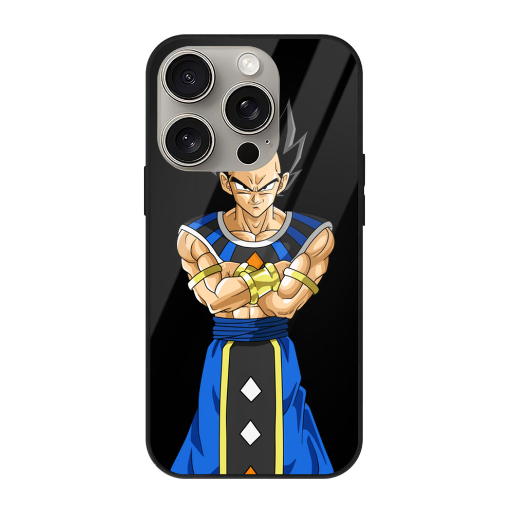 （画像用） ドラゴンボール ベジータ四世（Bejīta Yonsei）DRAGON BALL Vegeta IV 【iPhone15Pro対応】スマホケース 耐衝撃＆黄変防止 背面ガラス