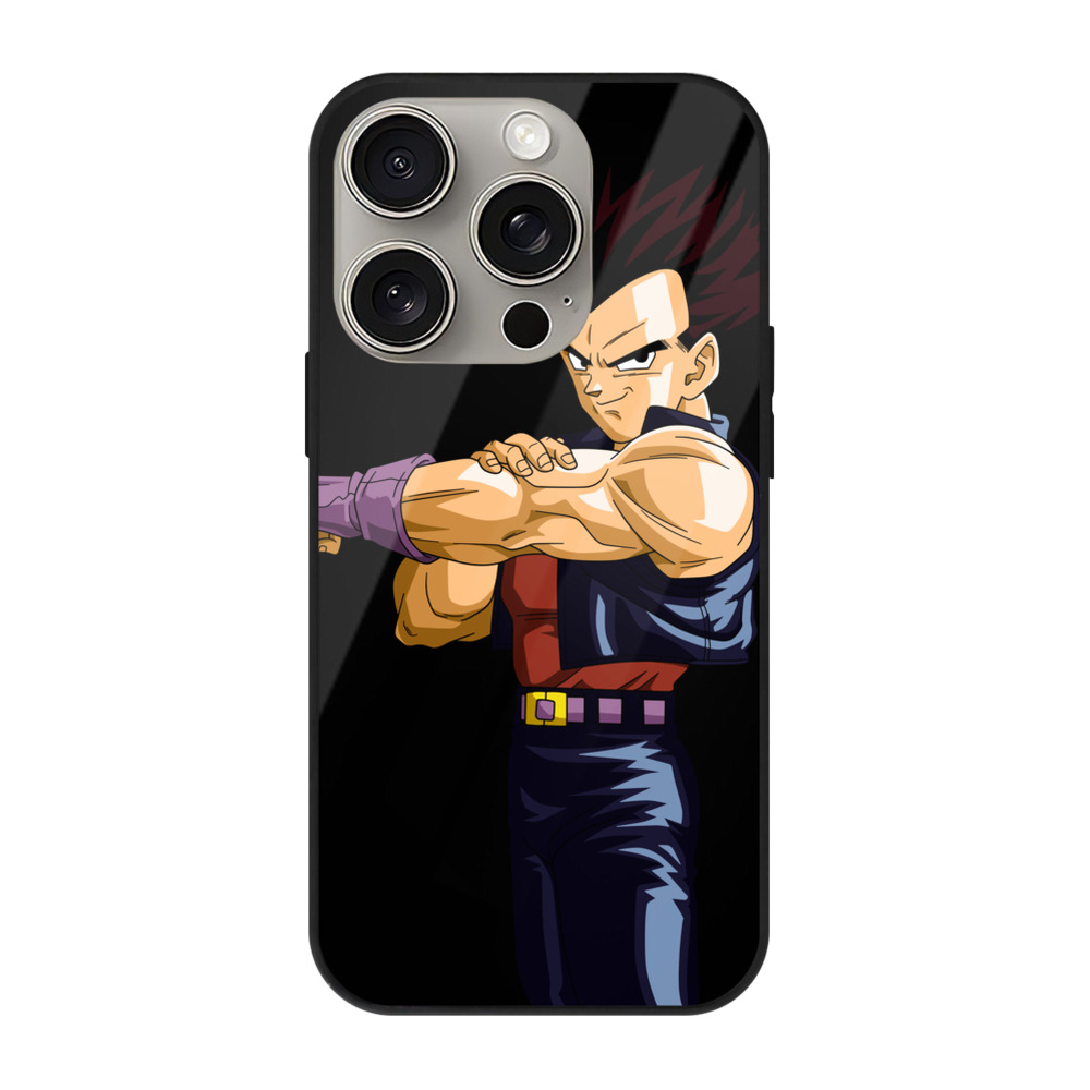 （画像用） ドラゴンボール ベジータ四世（Bejīta Yonsei）DRAGON BALL Vegeta IV 【iPhone15Pro対応】スマホケース 耐衝撃＆黄変防止 背面ガラス
