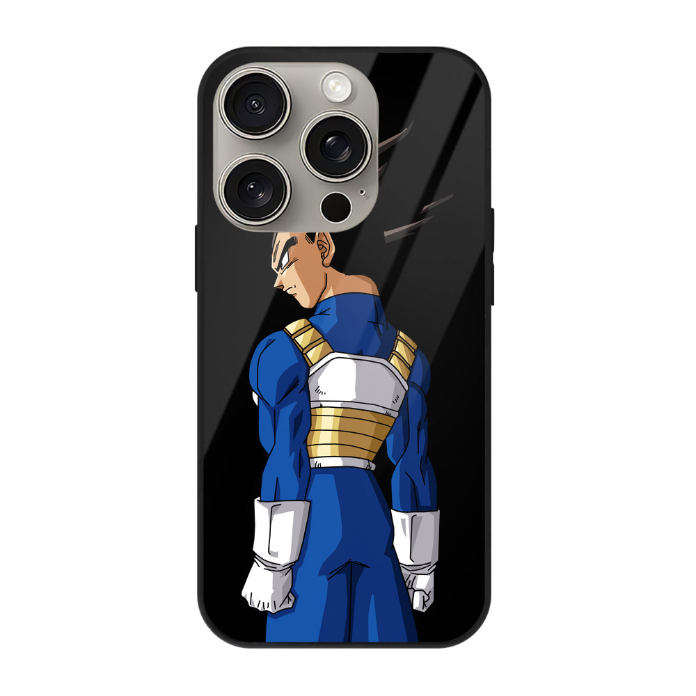 （画像用） ドラゴンボール ベジータ四世（Bejīta Yonsei）DRAGON BALL Vegeta IV 【iPhone15Pro対応】スマホケース 耐衝撃＆黄変防止 背面ガラス
