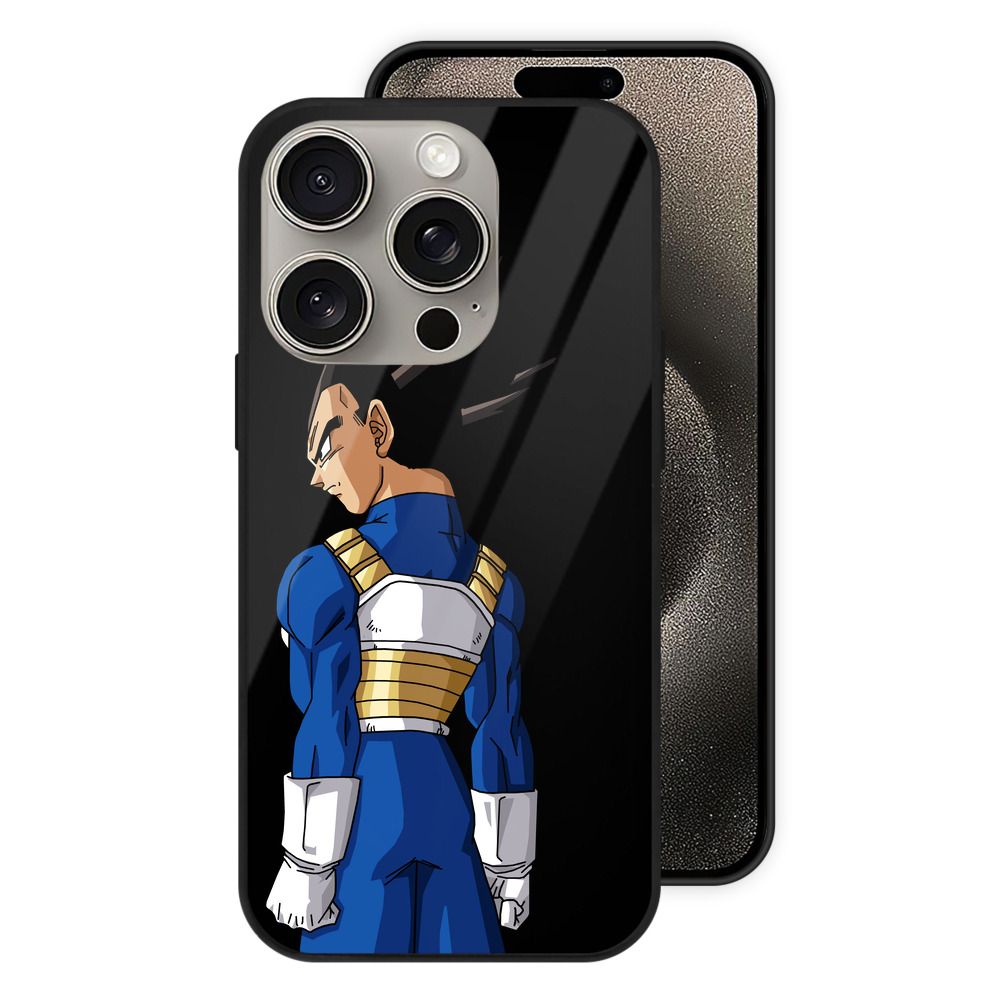 （画像用） ドラゴンボール ベジータ四世（Bejīta Yonsei）DRAGON BALL Vegeta IV 【iPhone15Pro対応】スマホケース 耐衝撃＆黄変防止 背面ガラス