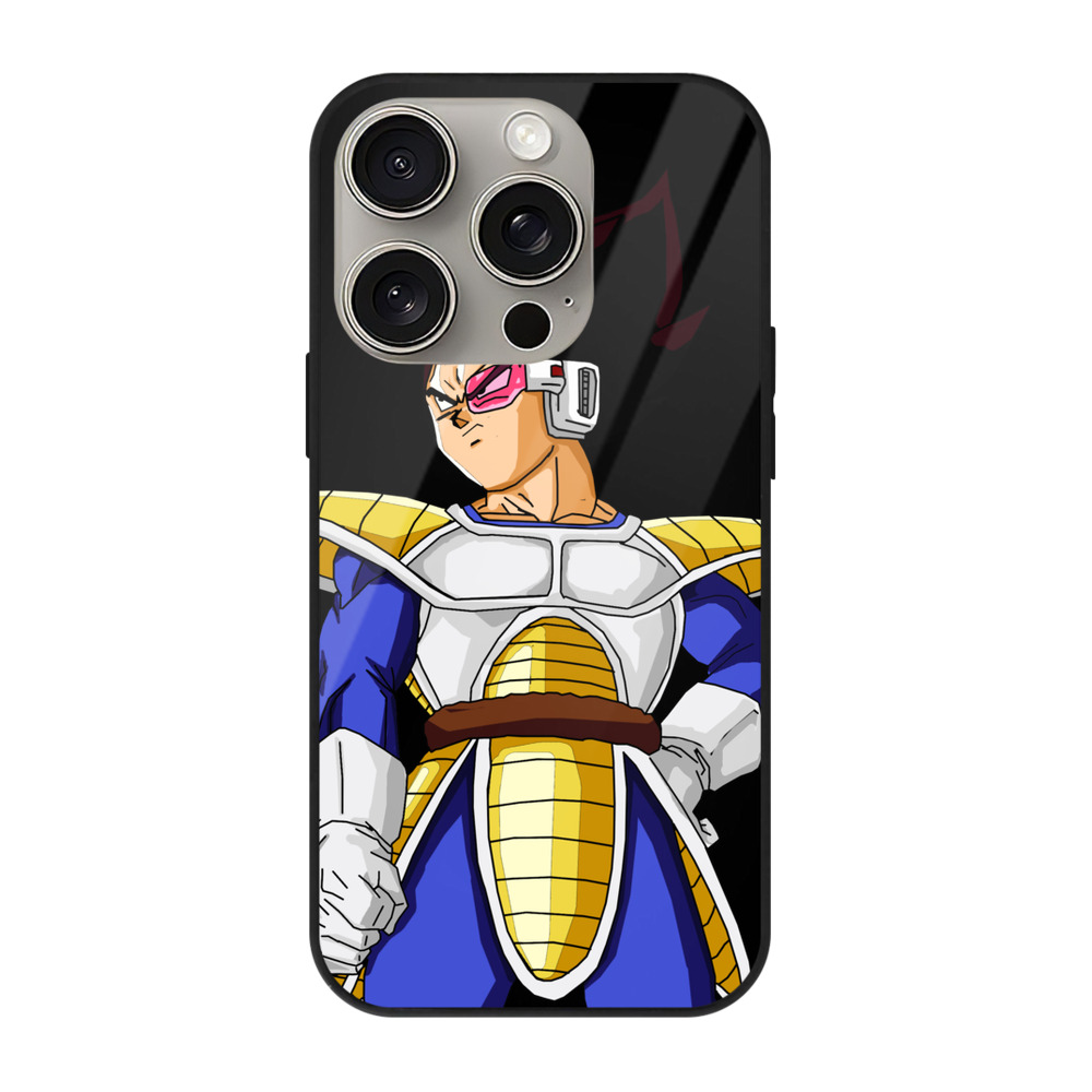 （画像用） ドラゴンボール ベジータ四世（Bejīta Yonsei）DRAGON BALL Vegeta IV 【iPhone15Pro対応】スマホケース 耐衝撃＆黄変防止 背面ガラス