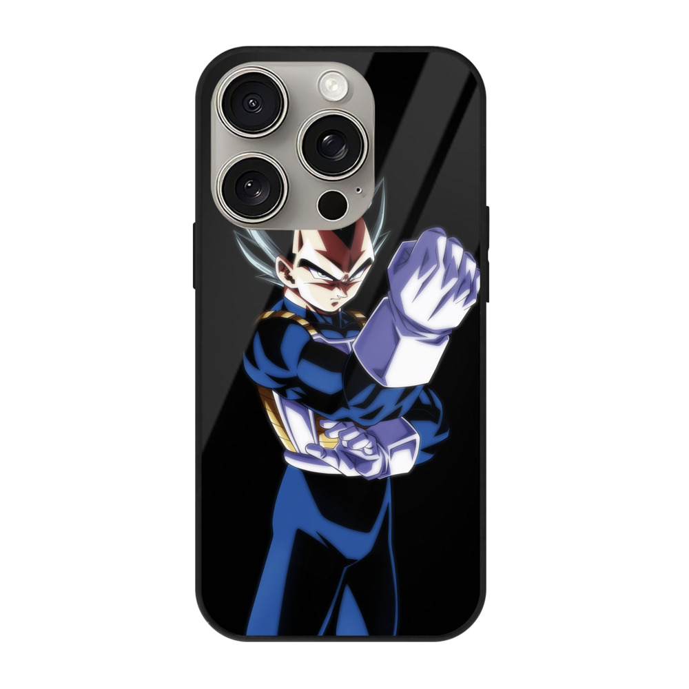 （画像用） ドラゴンボール ベジータ四世（Bejīta Yonsei）DRAGON BALL Vegeta IV 【iPhone15Pro対応】スマホケース 耐衝撃＆黄変防止 背面ガラス