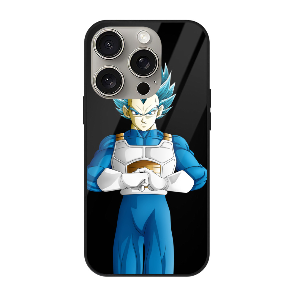 （画像用） ドラゴンボール ベジータ四世（Bejīta Yonsei）DRAGON BALL Vegeta IV 【iPhone15Pro対応】スマホケース 耐衝撃＆黄変防止 背面ガラス