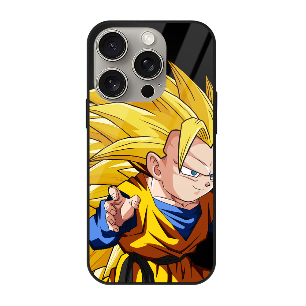 （画像用） ドラゴンボール ベジータ四世（Bejīta Yonsei）DRAGON BALL Vegeta IV 【iPhone15Pro対応】スマホケース 耐衝撃＆黄変防止 背面ガラス