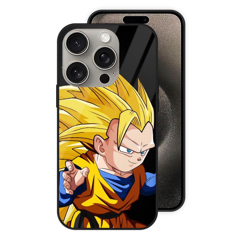 （画像用） ドラゴンボール ベジータ四世（Bejīta Yonsei）DRAGON BALL Vegeta IV 【iPhone15Pro対応】スマホケース 耐衝撃＆黄変防止 背面ガラス
