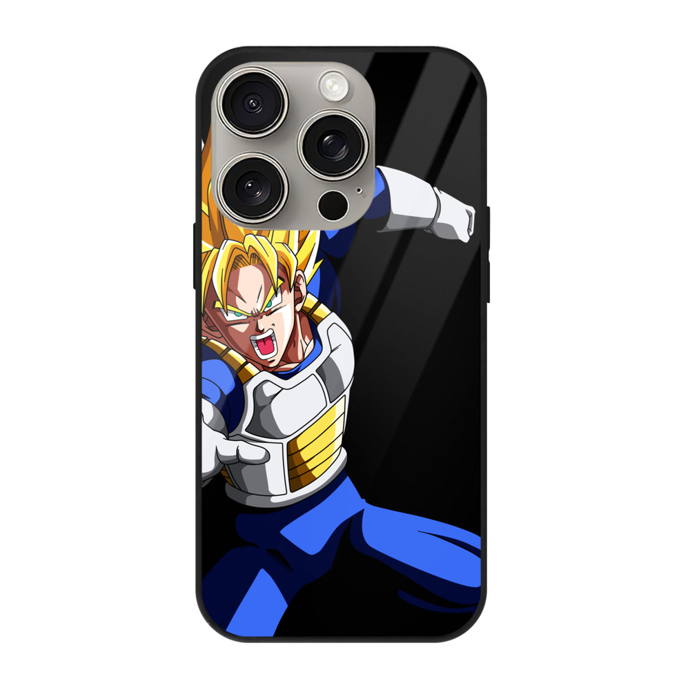 （画像用） ドラゴンボール ベジータ四世（Bejīta Yonsei）DRAGON BALL Vegeta IV 【iPhone15Pro対応】スマホケース 耐衝撃＆黄変防止 背面ガラス