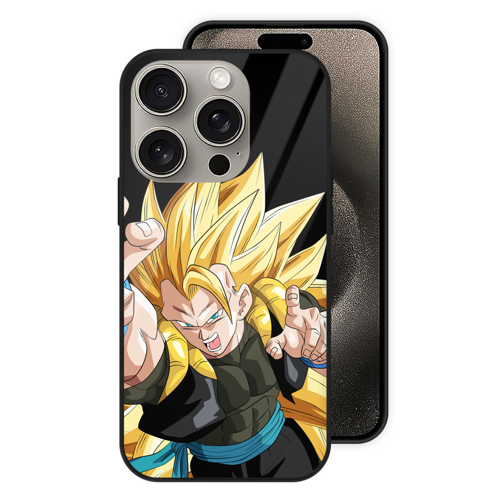 （画像用） ドラゴンボール ベジータ四世（Bejīta Yonsei）DRAGON BALL Vegeta IV 【iPhone15Pro対応】スマホケース 耐衝撃＆黄変防止 背面ガラス