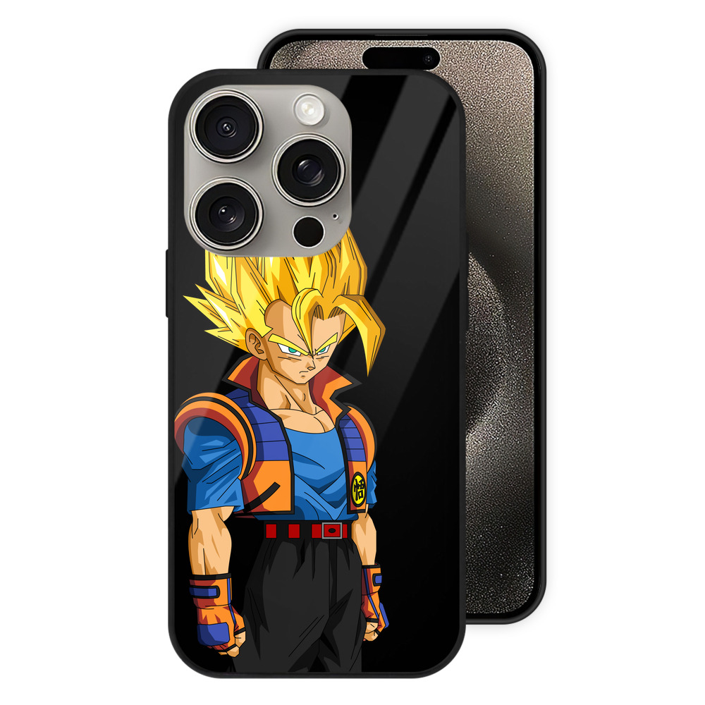 （画像用） ドラゴンボール ベジータ四世（Bejīta Yonsei）DRAGON BALL Vegeta IV 【iPhone15Pro対応】スマホケース 耐衝撃＆黄変防止 背面ガラス