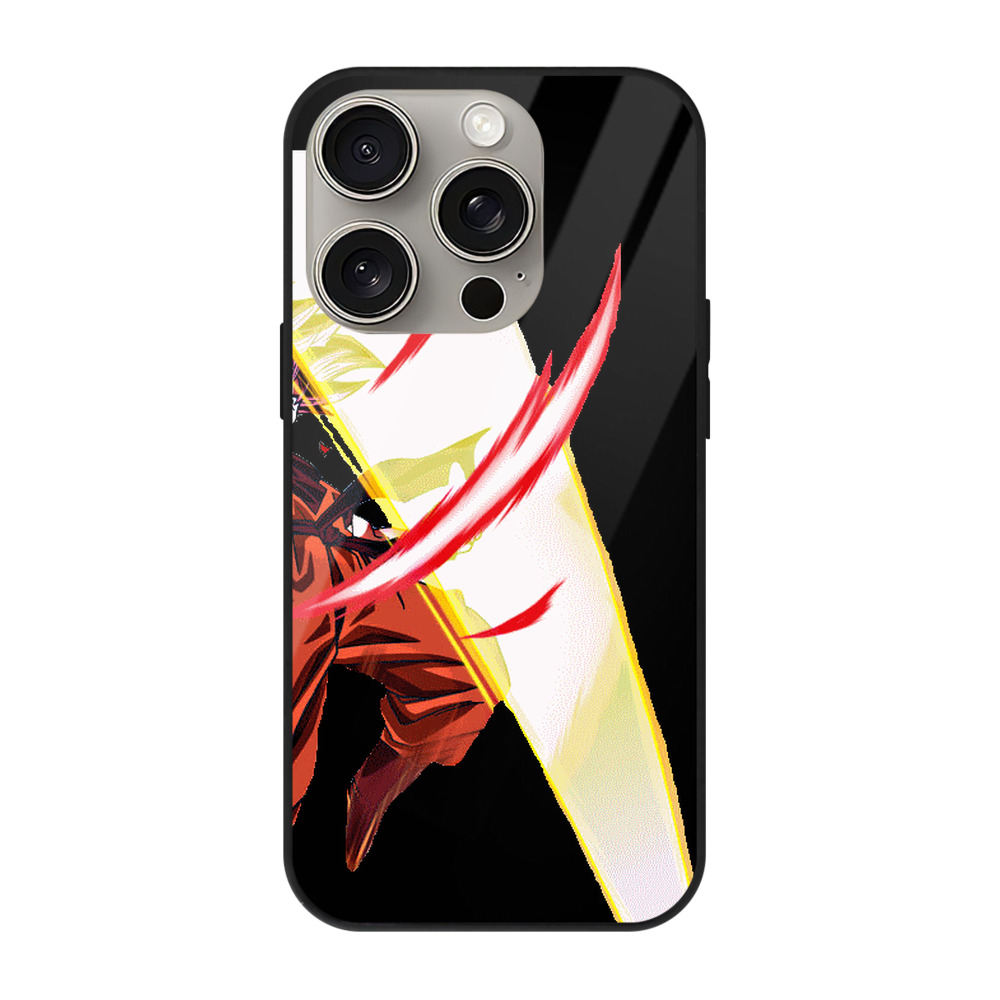 （画像用） ドラゴンボール ベジータ四世（Bejīta Yonsei）DRAGON BALL Vegeta IV 【iPhone15Pro対応】スマホケース 耐衝撃＆黄変防止 背面ガラス