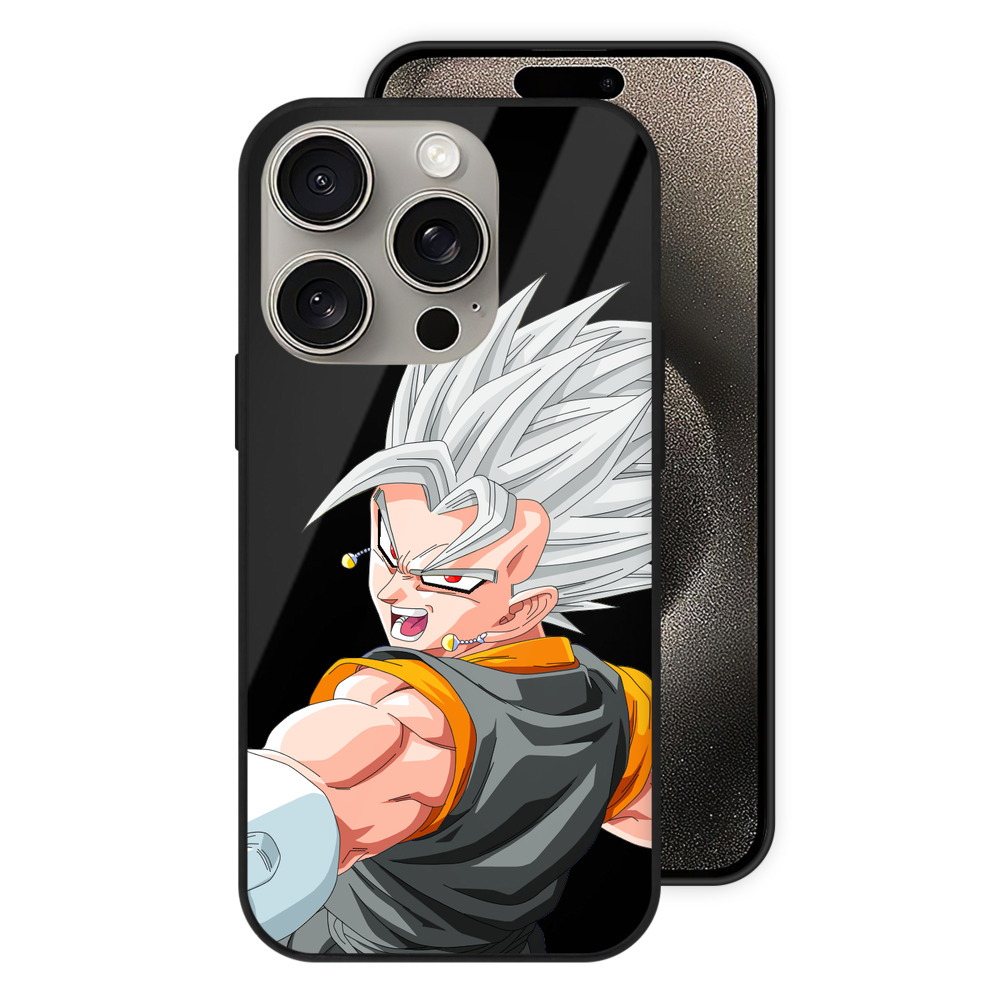 （画像用） ドラゴンボール ベジータ四世（Bejīta Yonsei）DRAGON BALL Vegeta IV 【iPhone15Pro対応】スマホケース 耐衝撃＆黄変防止 背面ガラス