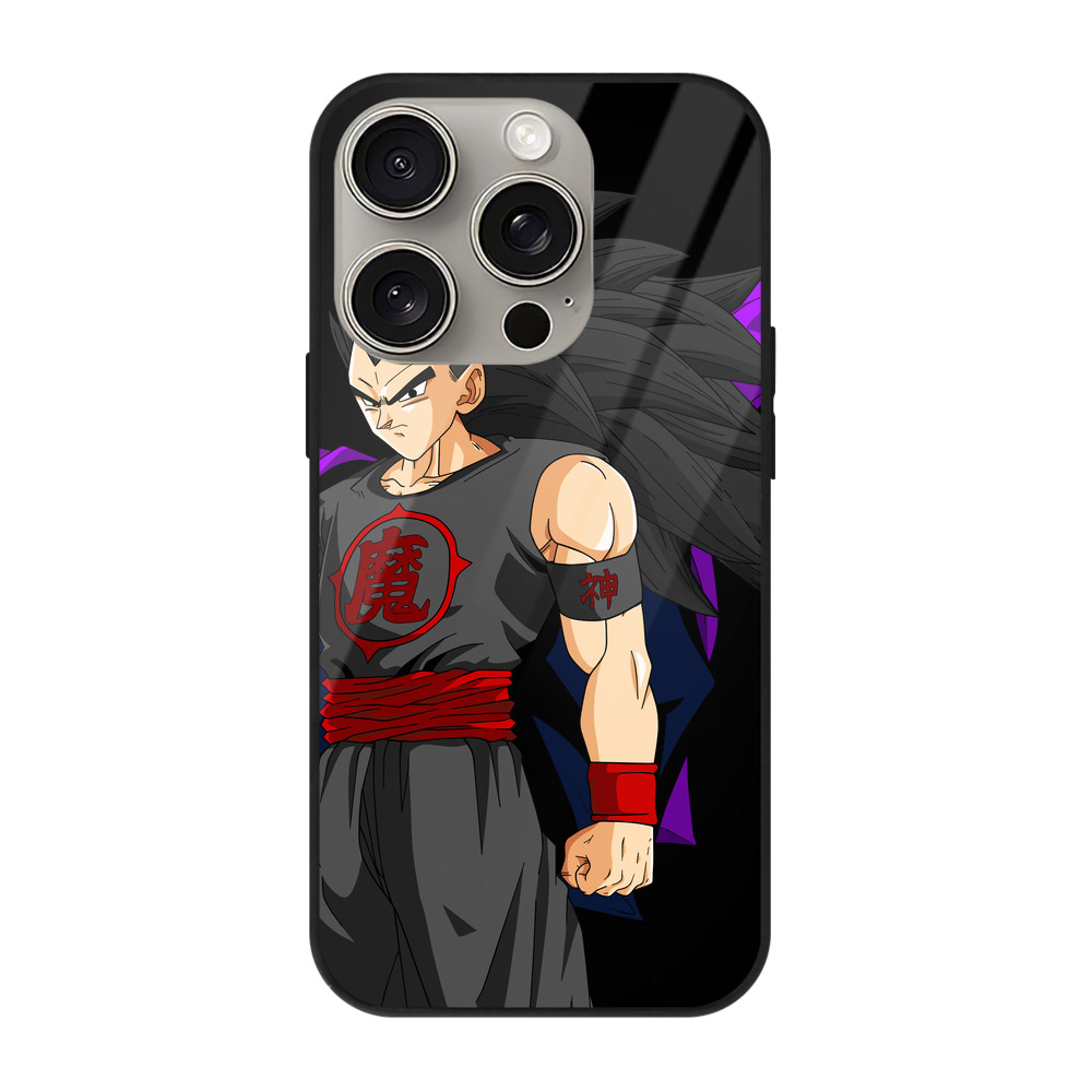 （画像用） ドラゴンボール ベジータ四世（Bejīta Yonsei）DRAGON BALL Vegeta IV 【iPhone15Pro対応】スマホケース 耐衝撃＆黄変防止 背面ガラス