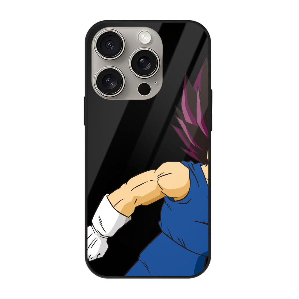 （画像用） ドラゴンボール ベジータ四世（Bejīta Yonsei）DRAGON BALL Vegeta IV 【iPhone15Pro対応】スマホケース 耐衝撃＆黄変防止 背面ガラス