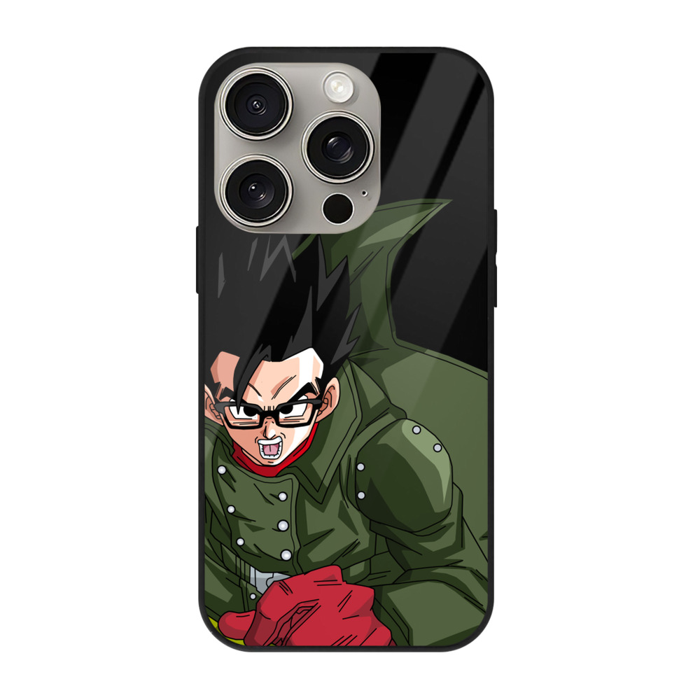 （画像用） ドラゴンボール 孫 悟飯（そんごはん）DRAGON BALL Son Gohan 【iPhone15Pro対応】スマホケース 耐衝撃＆黄変防止 背面ガラス